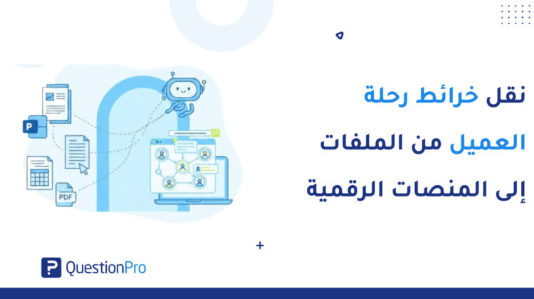 نقل خريطة رحلة العميل إلى نظام رقمي تفاعلي | QuestionPro