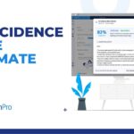 QuestionPro AI incidence rate estimate modal showing an 82 percent estimate with a confidence badge and assumption context