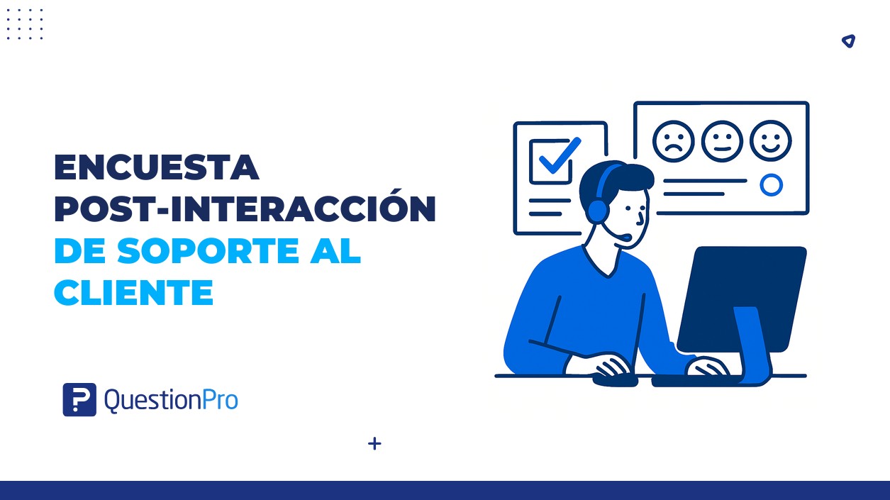 Encuesta post-interacción de soporte al cliente