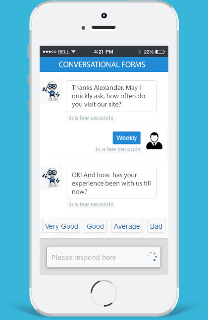 Conversational Forms Mobile view