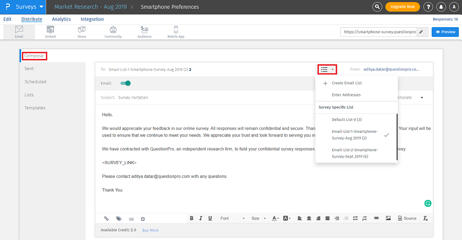 email invitations