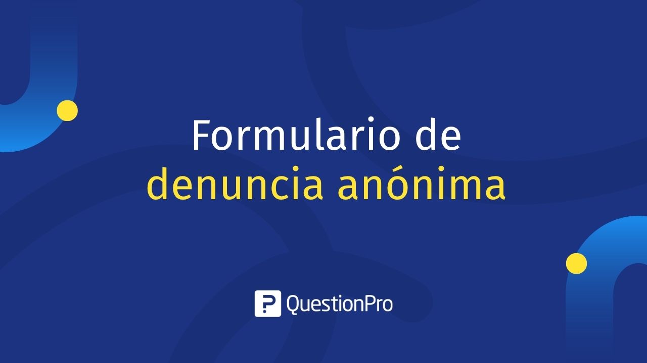 Formulario de denuncia anónima