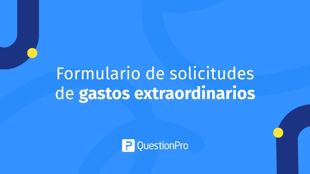 Formulario de solicitudes de gastos extraordinarios