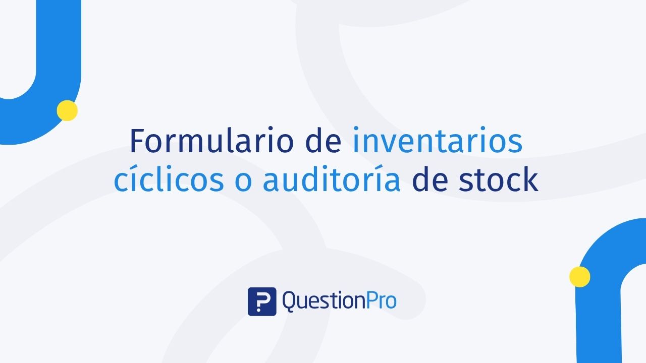 Formulario de inventarios cíclicos o auditoría de stock