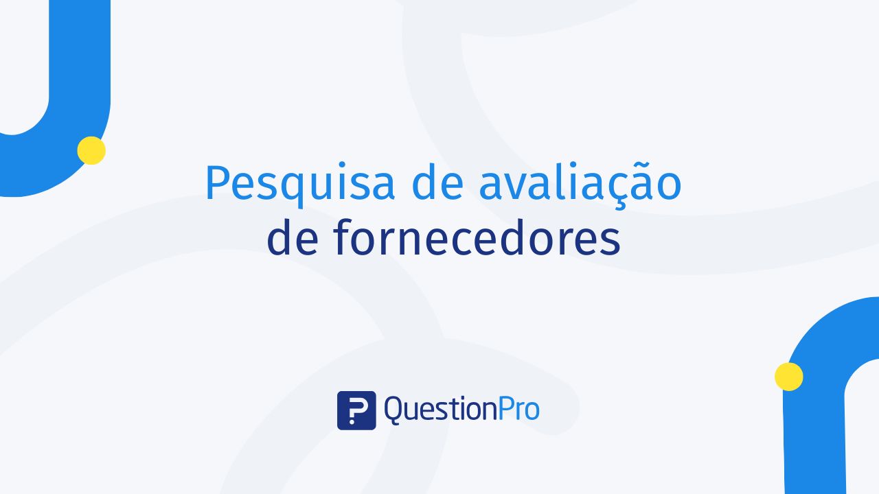 Avaliação de fornecedores