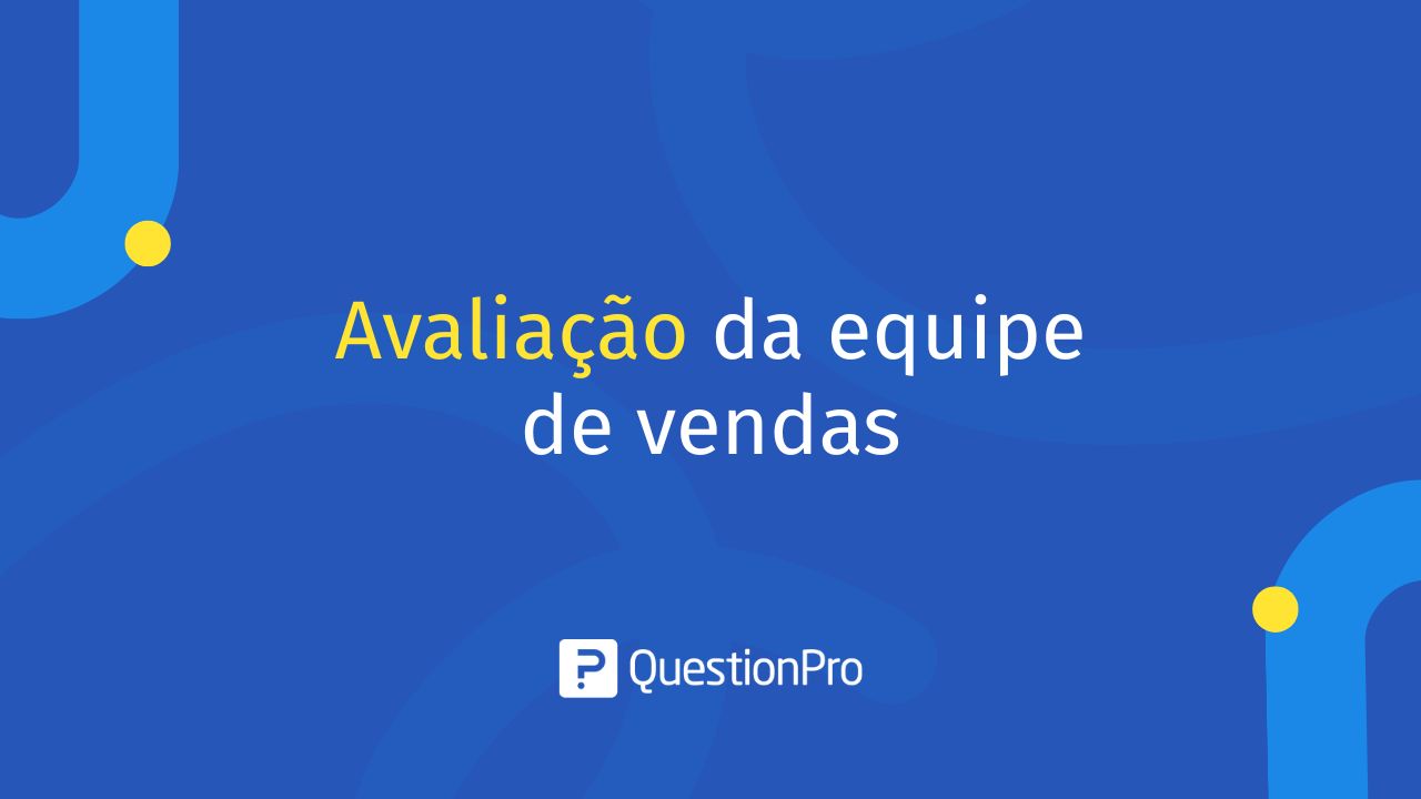 Avaliação da equipe de vendas