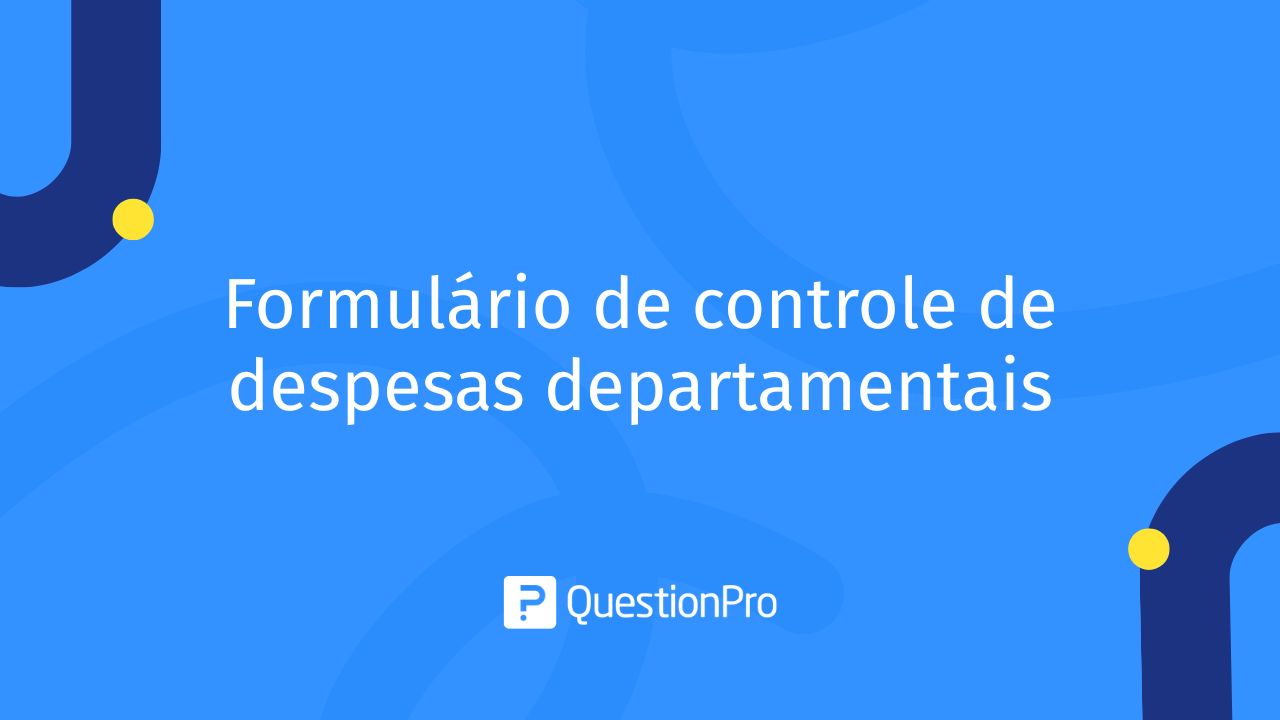 Formulário de Controle de Despesas Departamentais