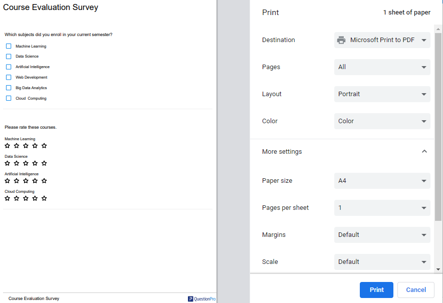 Printable Survey Template from www.questionpro.com