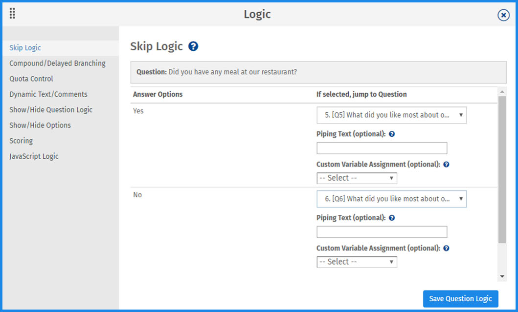 Survey Programming | QuestionPro