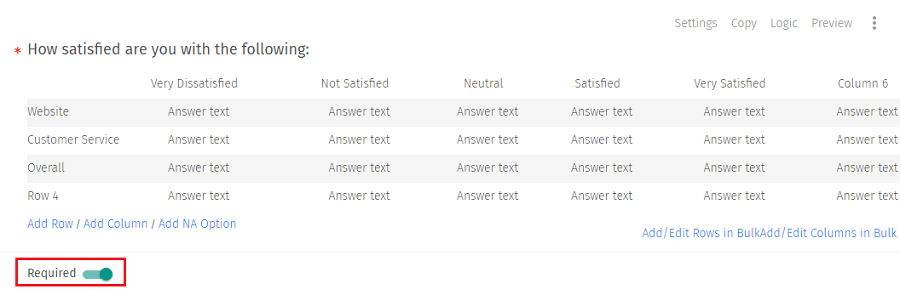 matrix questions definition types example and advantages