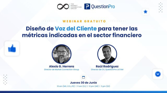 Diseño de VoC para tener las métricas indicadas en el sector financiero | QuestionPro