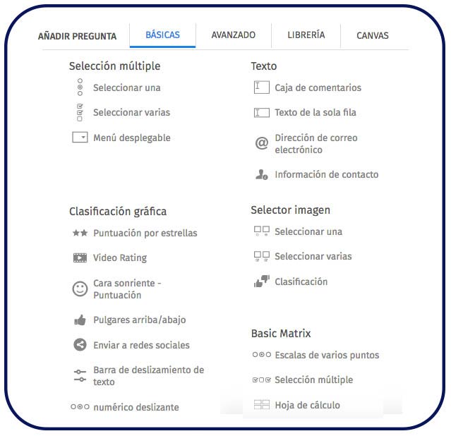 Como añadir preguntas a tu encuesta