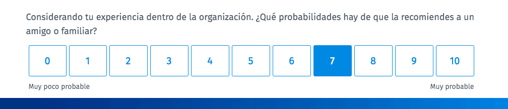 pregunta net promoter score