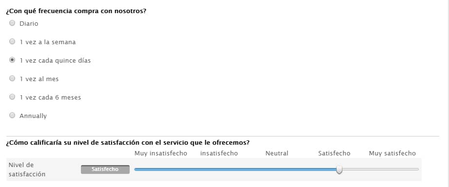 ejemplo de preguntas de una encuesta online