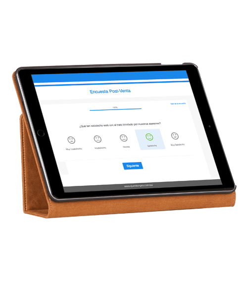 ejemplo de encuesta post venta