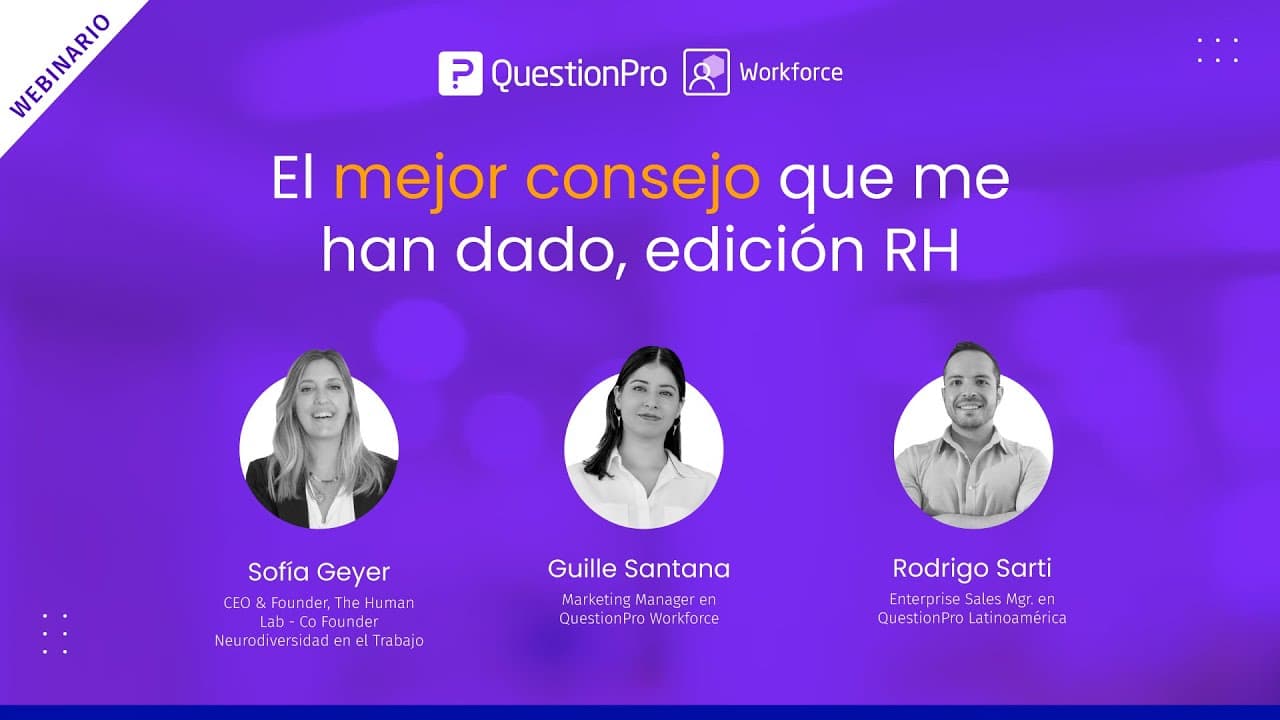 El mejor consejo que me han dado, edición RH | QuestionPro Webinars