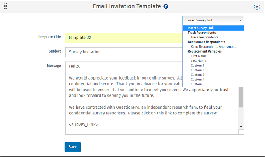 Create email survey | Sample Survey Email Template ...