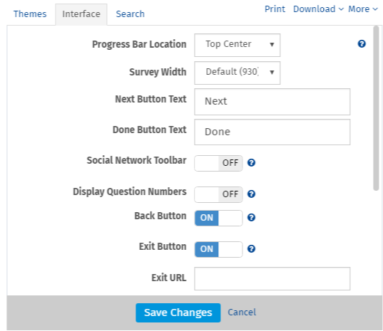 Navigation Buttons | QuestionPro Survey Tools