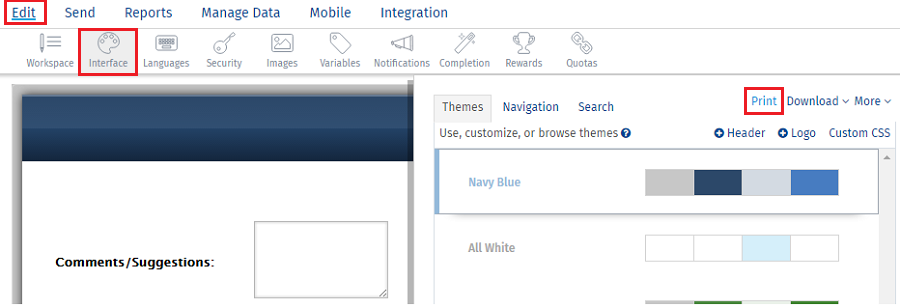print your surveys questionpro