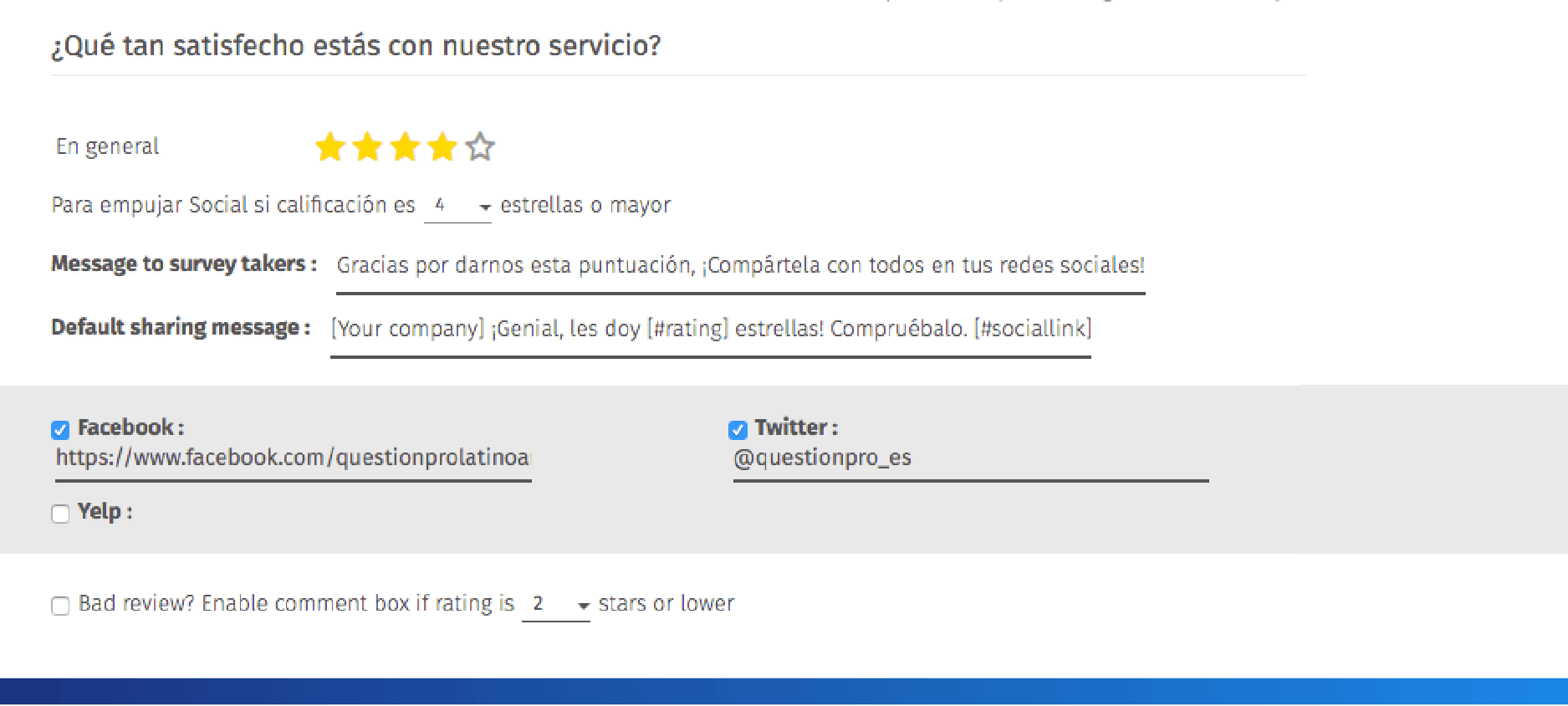 como crear pregunta de difusion