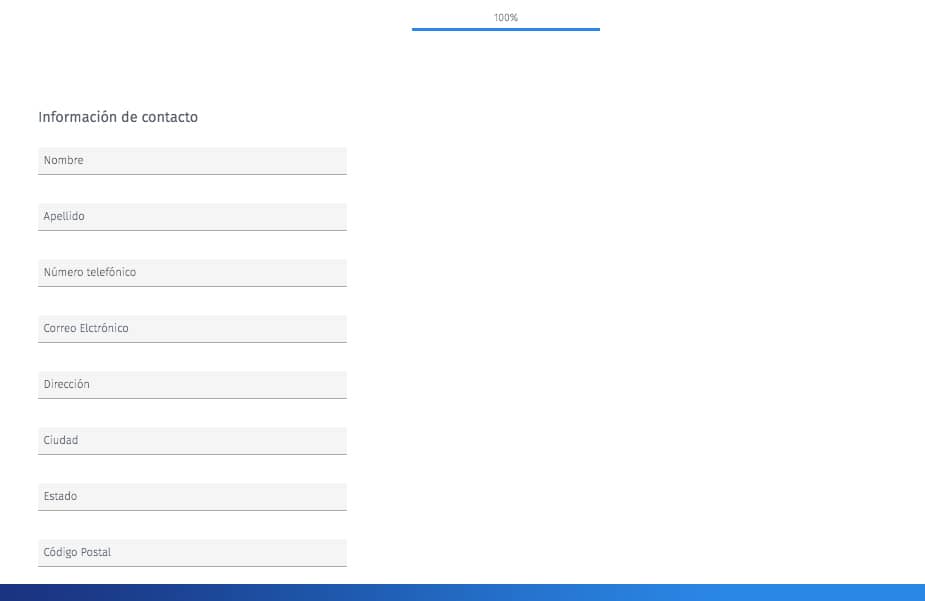 pregunta de información de contacto