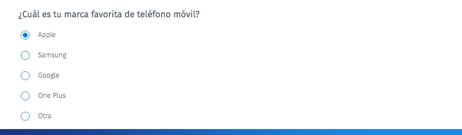 mostrar u ocultar preguntas en encuesta