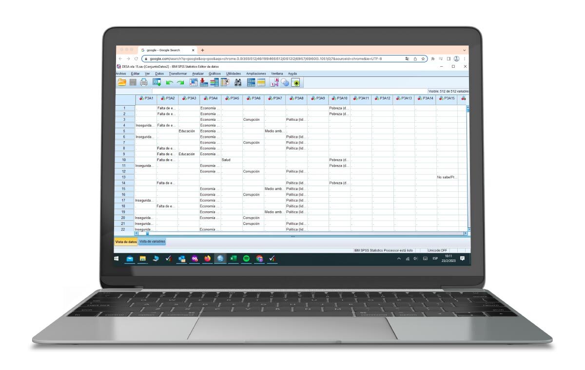 Exportar em formato SPSS