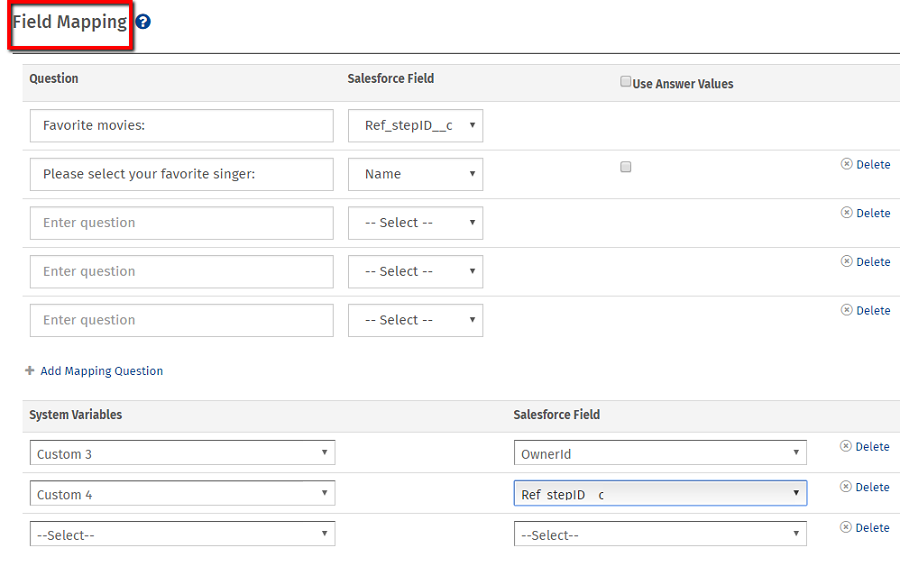Salesforce Com Integration Questionpro Survey Tools - salesforce intgration 3