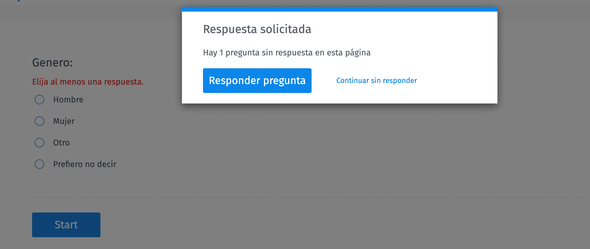 Lógica de validación